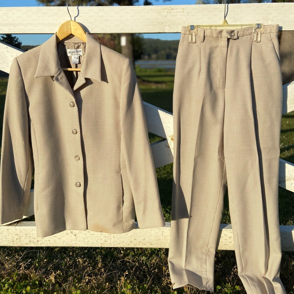 Vintage 90s Pendleton virgin wool Suite set Sz 10